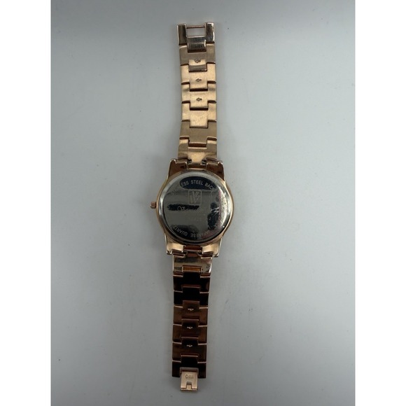 Victoria Wieck B9825 Rose Gold New Battery Ladies Pave Watch 38MM 6.5\